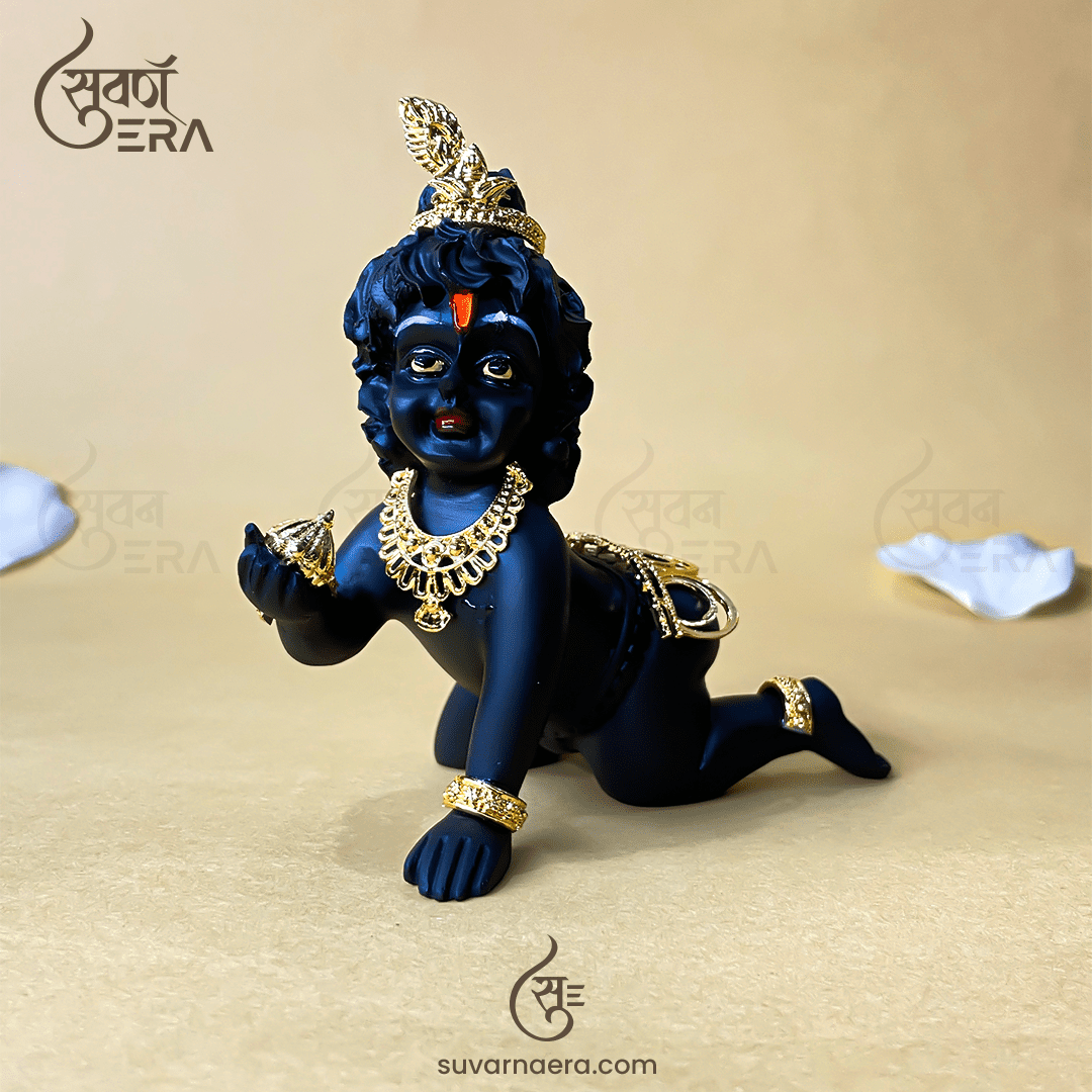 Laddu Gopal Murti 3.5 Inch (Black)